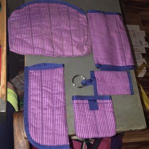 Vintage Woman’s Purple Wallet W/ 4 matching pieces